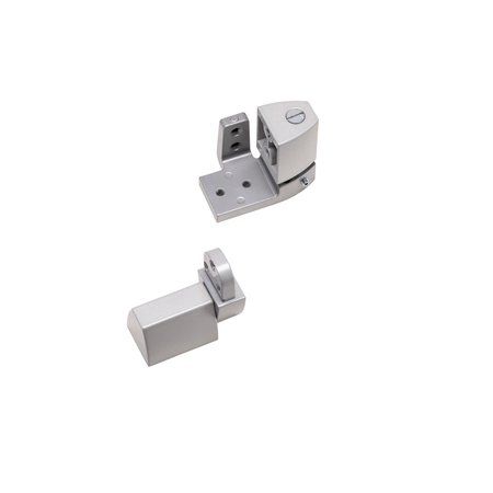 GLOBAL DOOR CONTROLS Left-handed Arch/Vistawall Style Offset Pivotin Aluminum TH1110OC-LH-AL